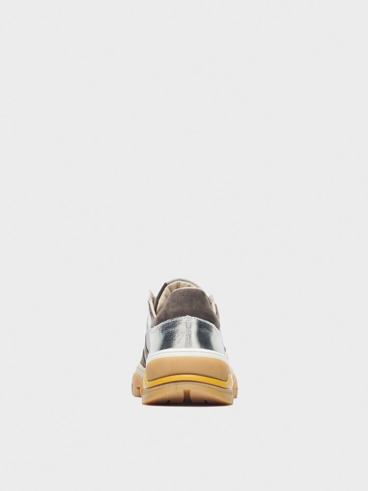 10402 KADIN AYAKKABI SNEAKER GRİ SÜET - 4