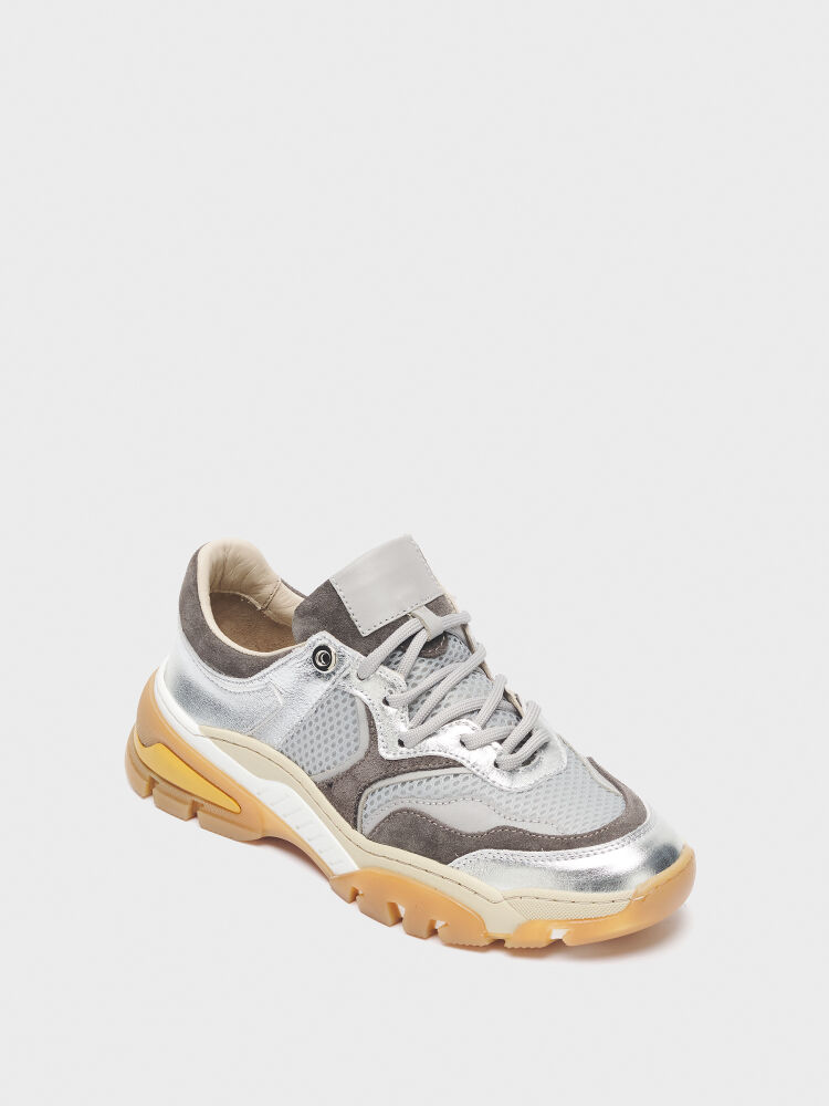 10402 KADIN AYAKKABI SNEAKER GRİ SÜET - 2