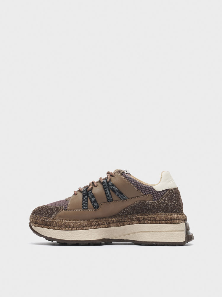 10404 KADIN AYAKKABI SNEAKER KAHVE - 3