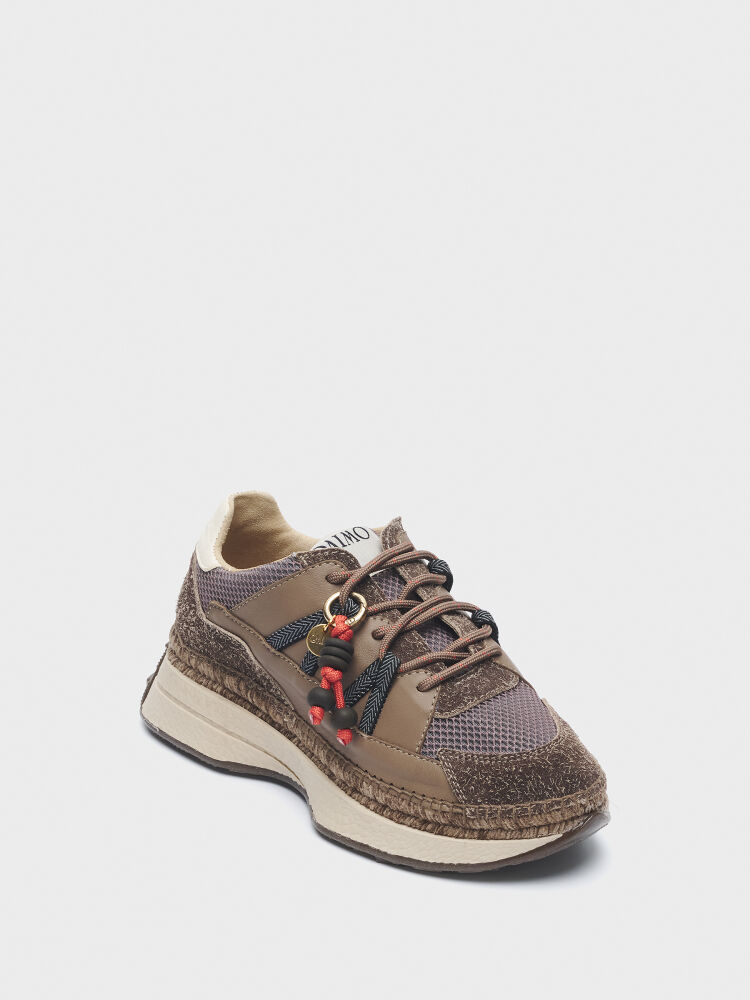 10404 KADIN AYAKKABI SNEAKER KAHVE - 2