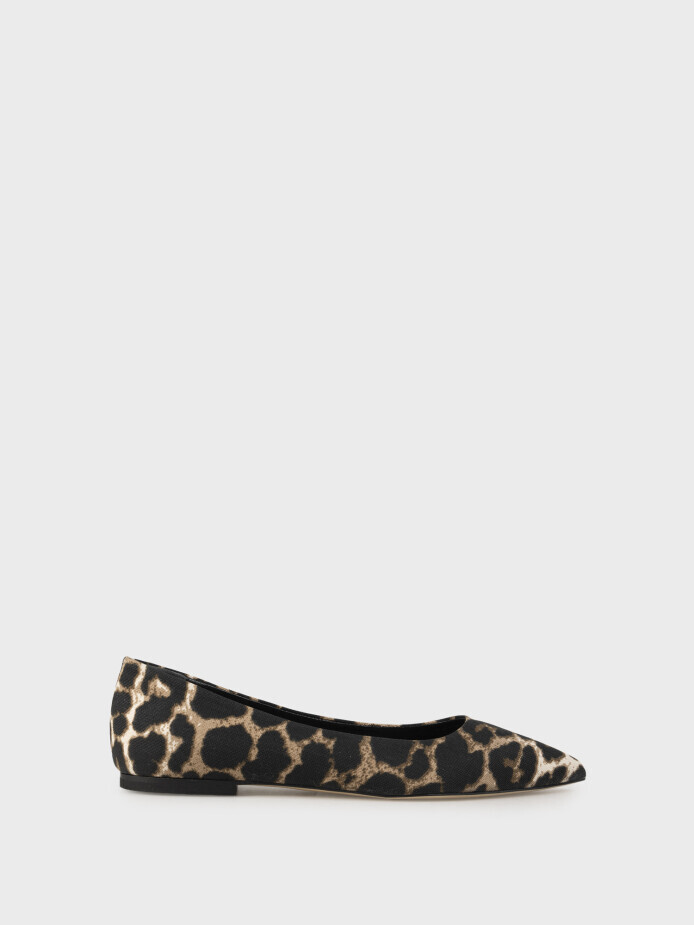 15227 KADIN AYAKKABI LEOPAR KUMAŞ 