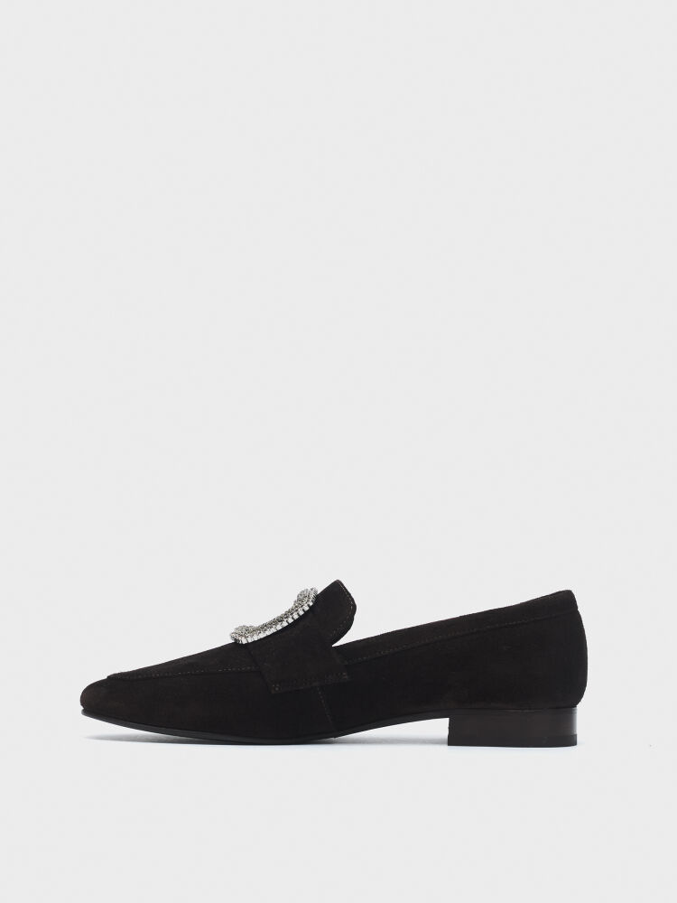 15242 KADIN LOAFER AYAKKABI KAHVE SÜET - 3