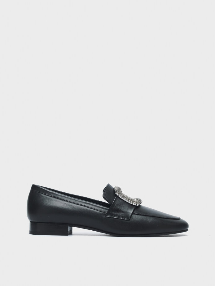15242 KADIN LOAFER AYAKKABI SİYAH 
