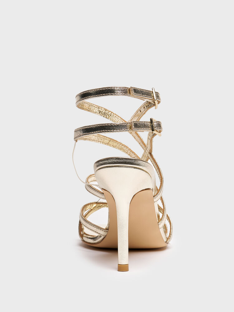 30109 KADIN AYAKKABI GOLD - 3