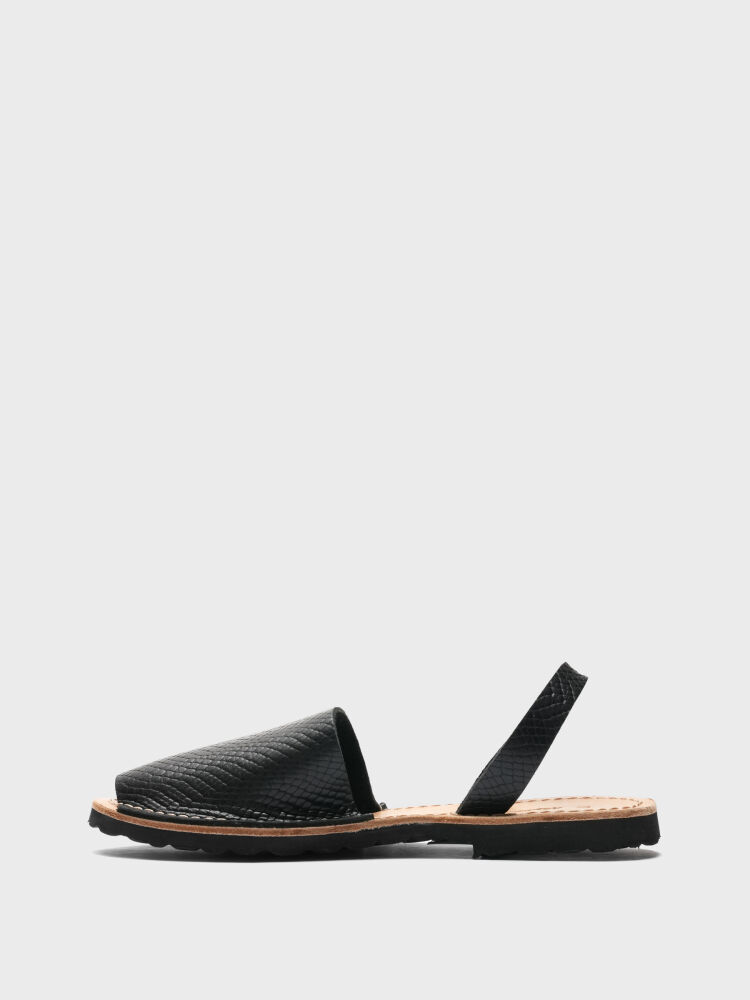 35117 KADIN SANDALET SİYAH - 3