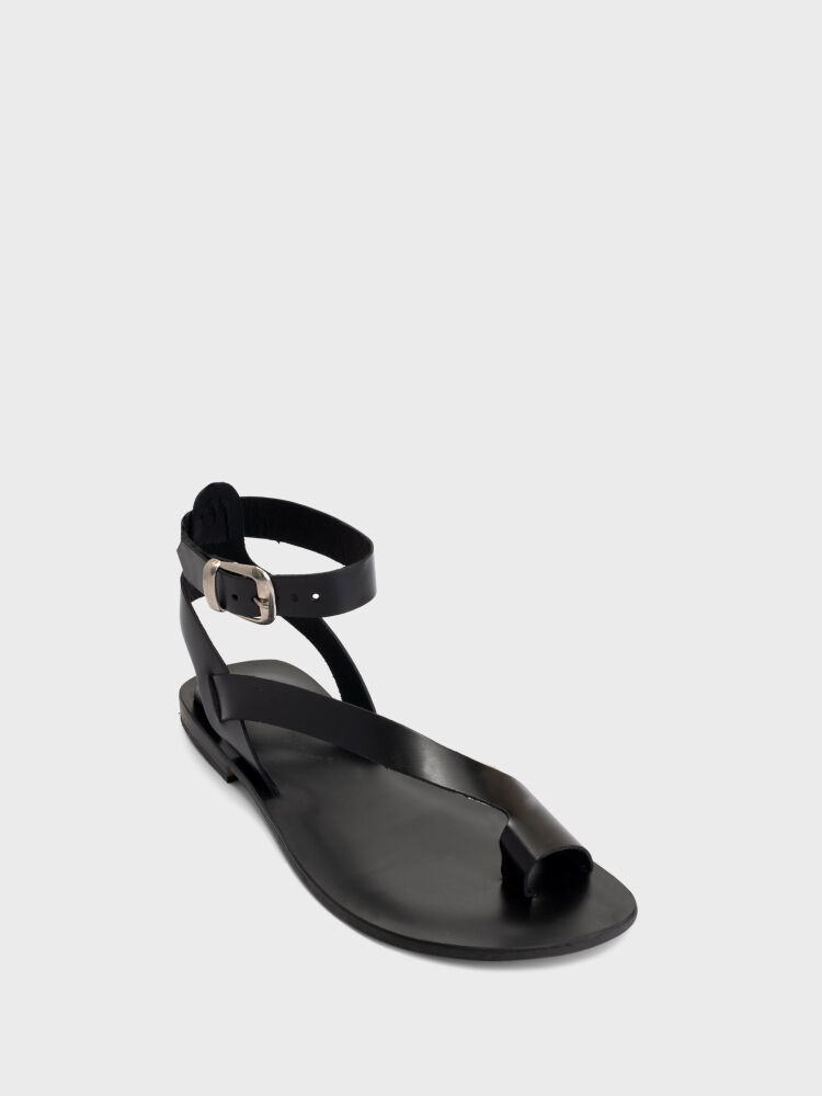 35140 KADIN SANDALET SİYAH - 2