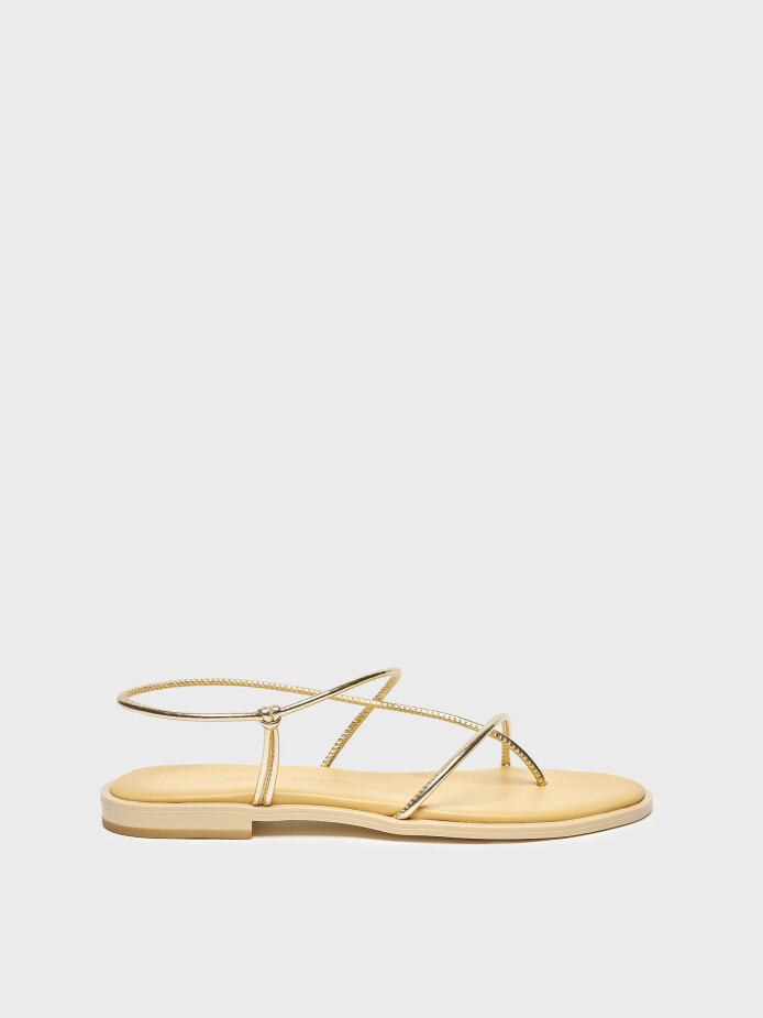 35162 KADIN SANDALET GOLD 