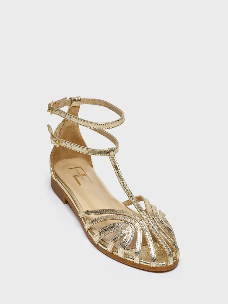 35169 KADIN SANDALET GOLD - 2